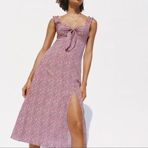 Zara - pink midi dress - NWT